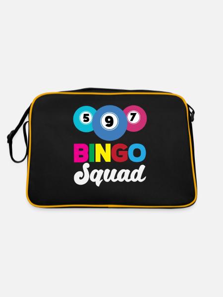 Bingo Squad for Bingo Players - Retro Bag - black/gold - Back