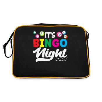 Soirée bingo pour les joueurs de bingo - Sac Retro - noir/or - Dos