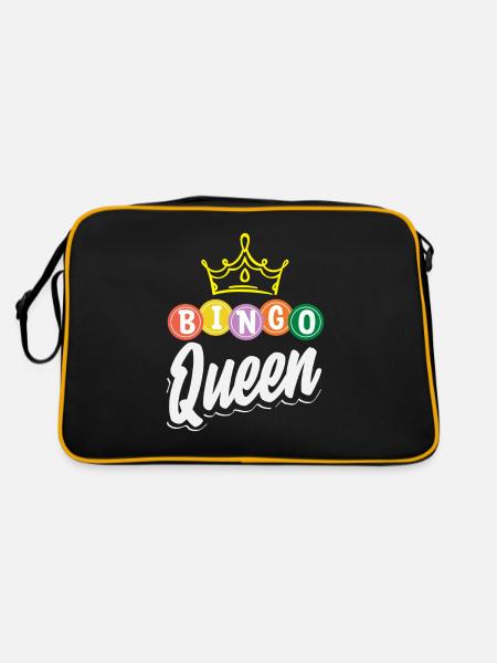 Bingo Queen Player Crown - Retro Bag - black/gold - Back