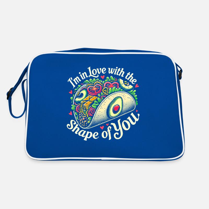 Ich bin verliebt in die Form von dir Retro Tasche