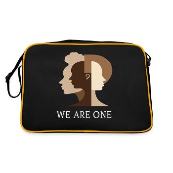 We Are One Diversity Equality Tolerance - Retro Bag - black/gold - Back