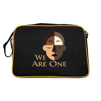We Are One Diversity Equality Tolerance - Retro Bag - black/gold - Back
