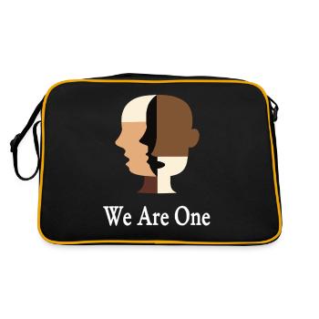 We Are One Diversity Equality Tolerance - Retro Bag - black/gold - Back