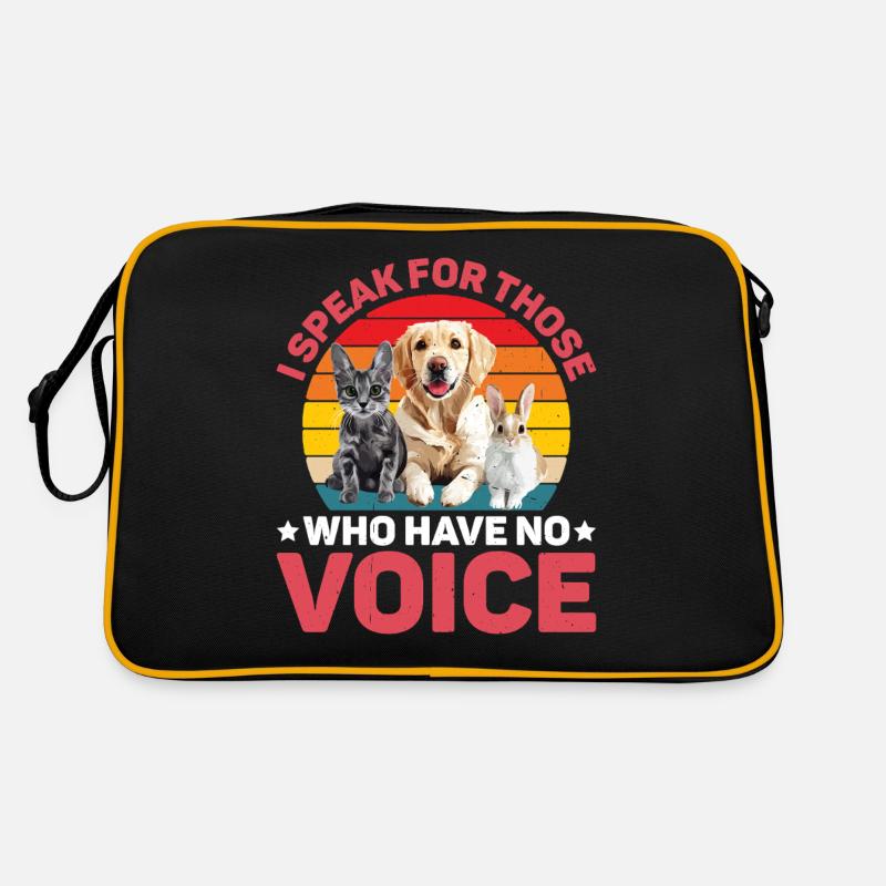 I Speak For Those Who Have No Voice Retro Tasche