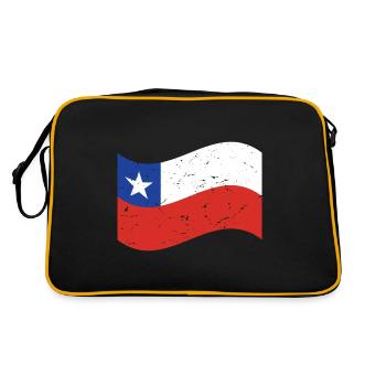 Drapeau du Chili Drapeau chilien Drapeau chilien - Sac Retro - noir/or - Dos