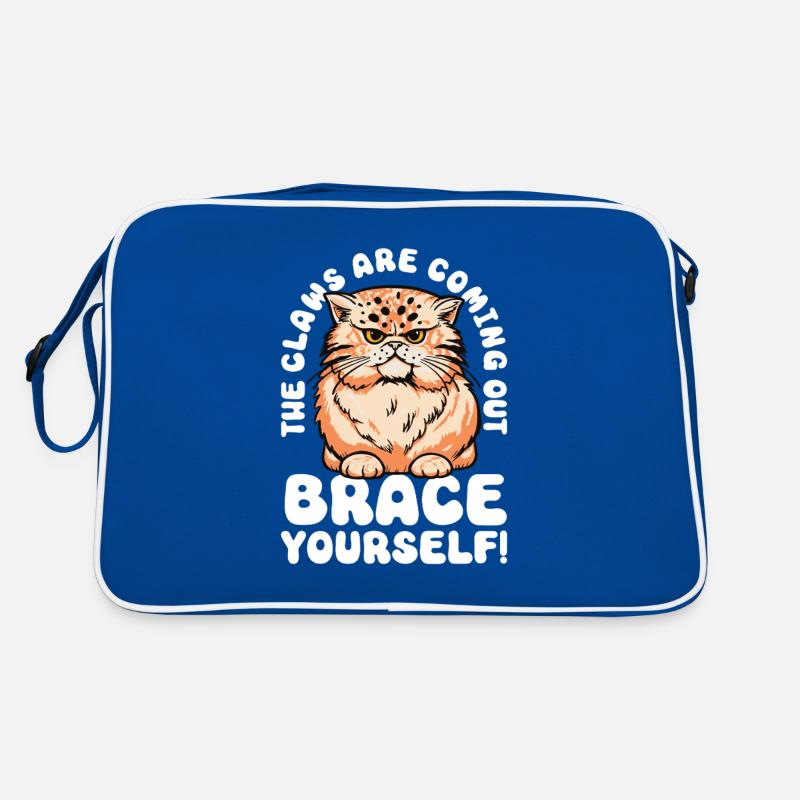Chat Gras Gros Chat Humour Mème Sac Retro