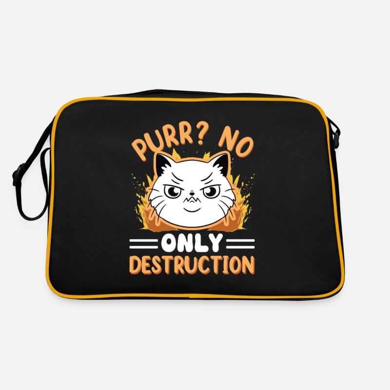Chat Gras Gros Chat Humour Mème Sac Retro