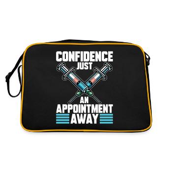 Plastic Surgery Confidence Just Cosmetic Surgeon - Retro Tasche - Schwarz/Gold - Hinten