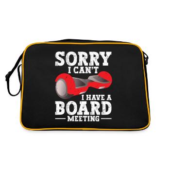Sorry, I can't attend a board meeting - Retro Bag - black/gold - Back