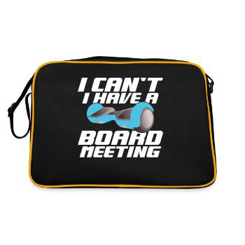 I can't attend a board meeting - Retro Bag - black/gold - Back