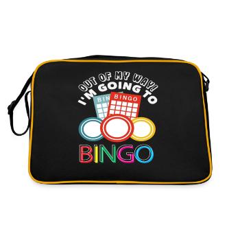 Joueur de bingo hors de mon chemin ! - Sac Retro - noir/or - Dos