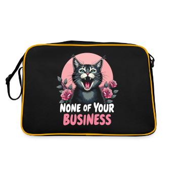 None of Your Business - Retro Bag - black/gold - Back