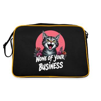 None of Your Business - Retro Bag - black/gold - Back