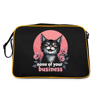 None of Your Business - Retro Bag - black/gold - Back