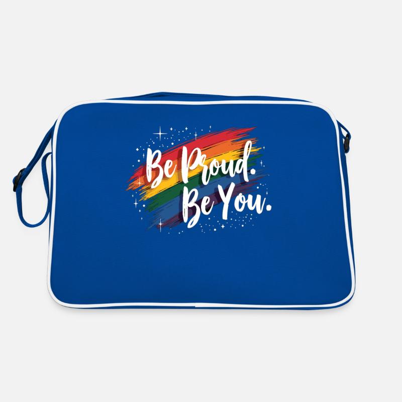 Pride Rainbow LGBTQ+ Statement Pride & Love Retro Bag