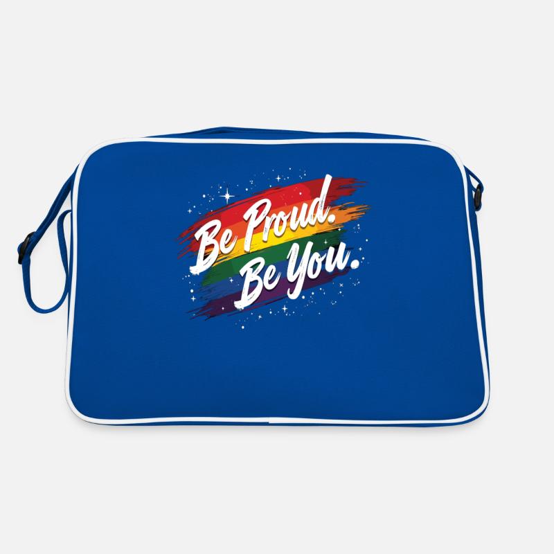 Pride Rainbow LGBTQ+ Statement Pride & Love Retro Bag