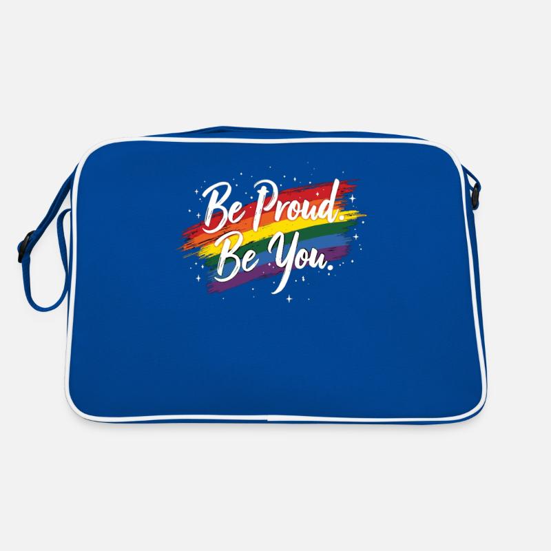 Pride Rainbow LGBTQ+ Statement Pride & Love Retro Bag