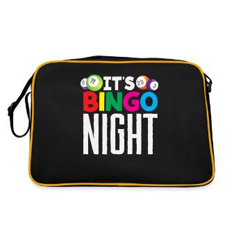 Soirée bingo pour les joueurs de bingo - Sac Retro - noir/or - Dos