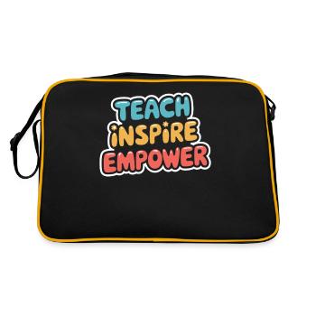 Inspirer et responsabiliser les enseignants : Enseigner Inspirer - Sac Retro - noir/or - Dos