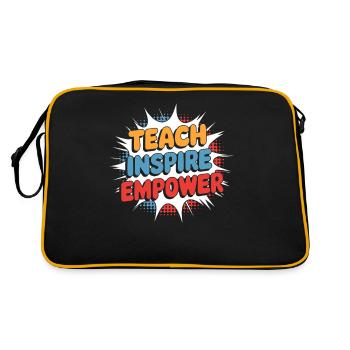 Teachers Inspire Strengths: Teach Inspire Empower - Retro Bag - black/gold - Back