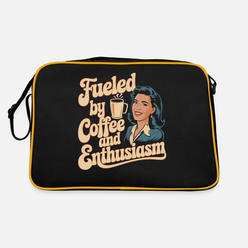 Teacher: Driven by coffee and enthusiasm Retro Bag