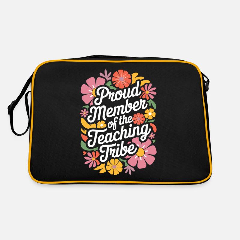 Stolzes Mitglied des Lehrer-Stammes Retro Tasche