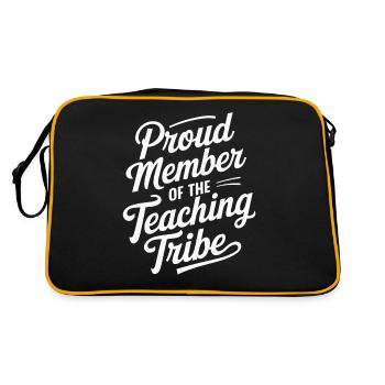 Proud member of the teachers' group - Retro Bag - black/gold - Back