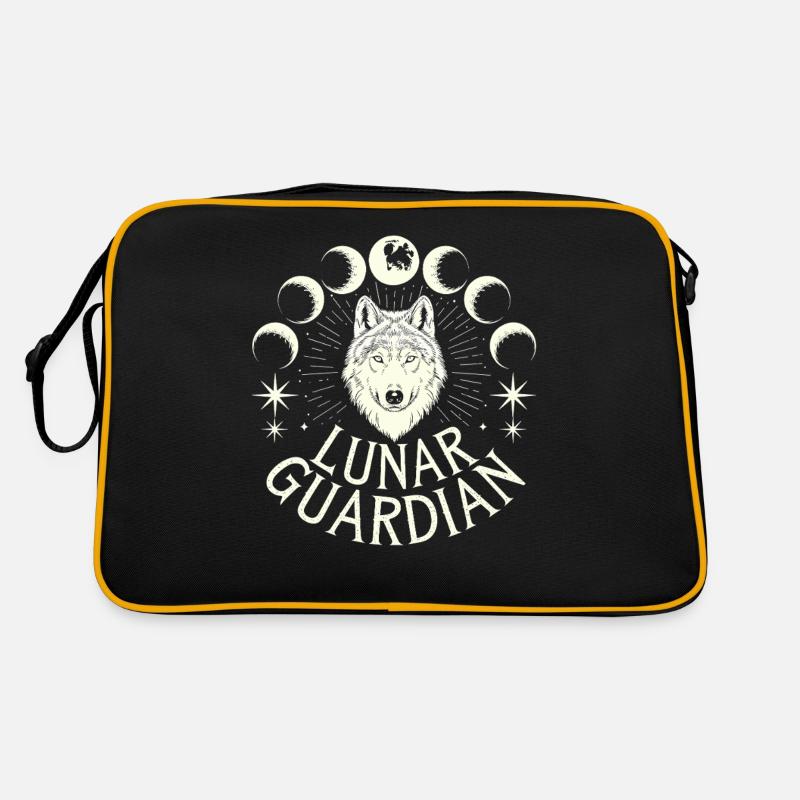 Phases de lune Guardian Wolf lunaire Sac Retro