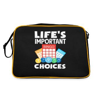 Bingo Player Vital Decisions - Retro Bag - black/gold - Back