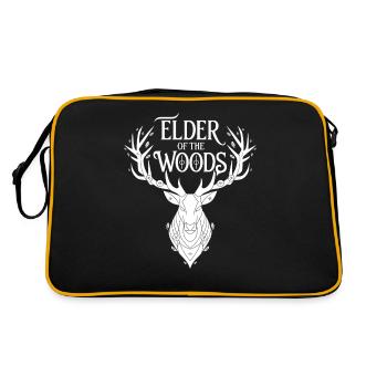 Ancien des bois cerf Art du bois - Sac Retro - noir/or - Dos