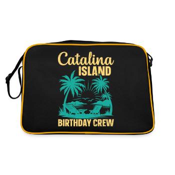 Catalina Island Birthday Crew - Retro Bag - black/gold - Back