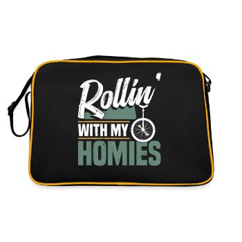 Rollin' With My Homies - Retro Bag - black/gold - Back
