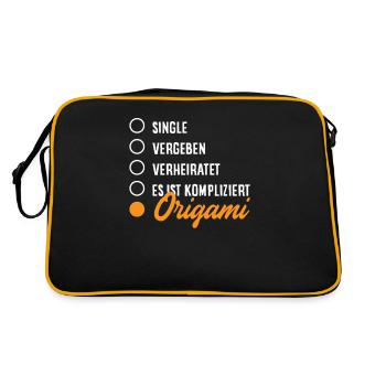 It's complicated origami - Retro Bag - black/gold - Back
