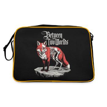 Between Two Worlds Dark Cottagecore Fox - Retro Bag - black/gold - Back