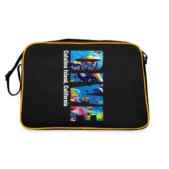 Catalina Island California Dive - Retro Bag - black/gold - Back