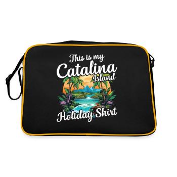 This is my Catalina Island holiday shirt - Retro Bag - black/gold - Back