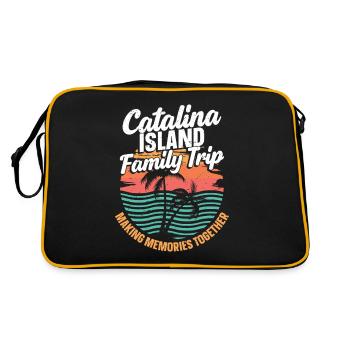 Family excursion to Catalina Island, the - Retro Bag - black/gold - Back