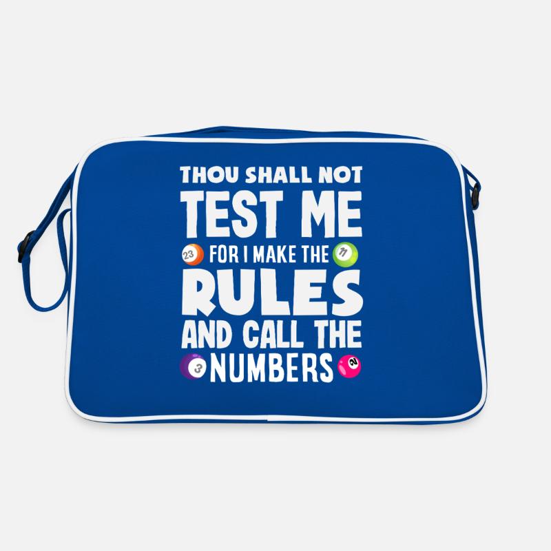 Bingo Player I Make the Rules and Numbers Retro Bag