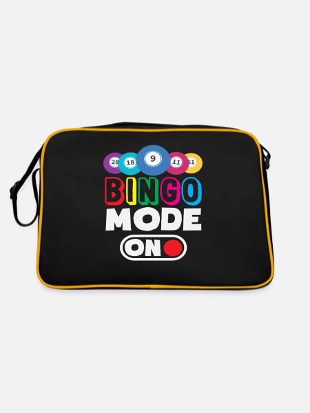 Bingo Mode On for Bingo Players - Retro Bag - black/gold - Back