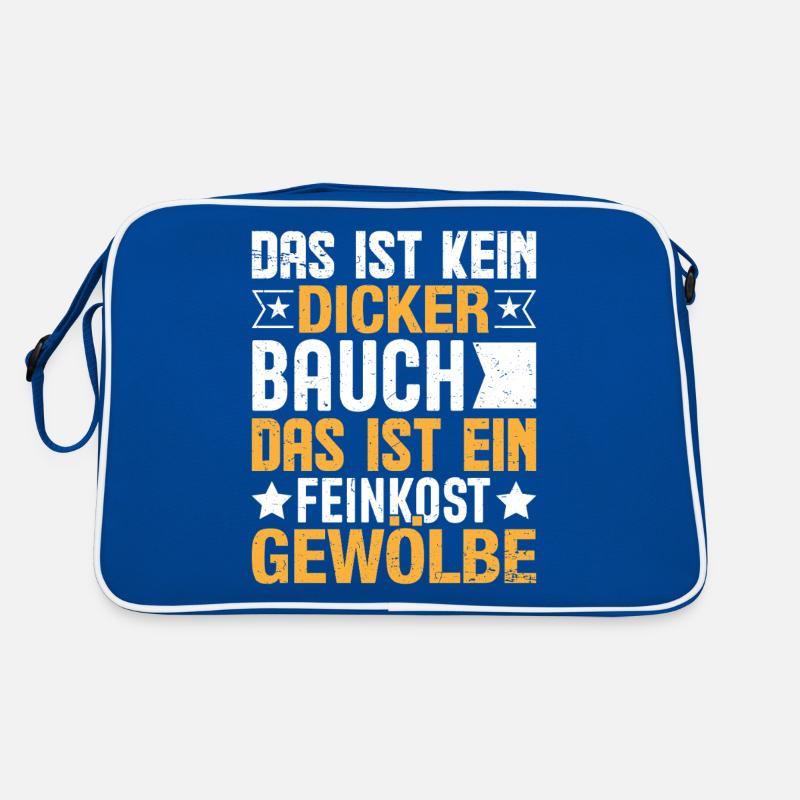 Feinkostgewölbe Shirt mit Spruch Retro Tasche