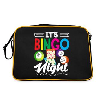 Les joueurs de bingo maintenant c’est la soirée bingo - Sac Retro - noir/or - Dos
