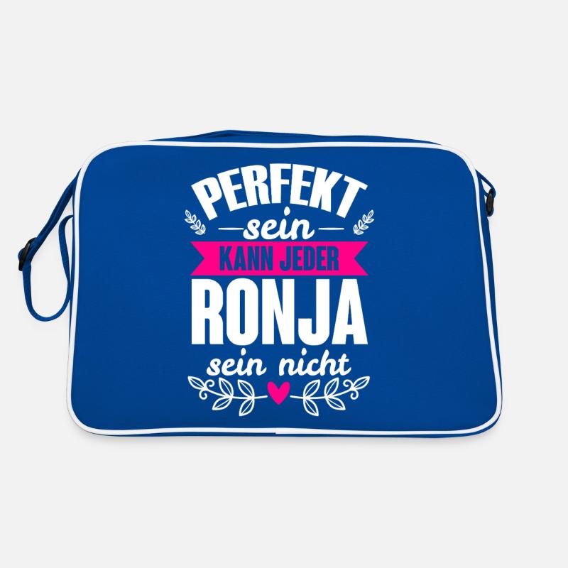 Ronja - Perfekt Sein Kann Jeder Ronja Sein Nicht Retro Tasche