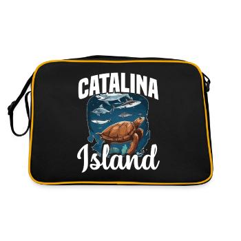 Catalina Island California Dive - Retro Bag - black/gold - Back