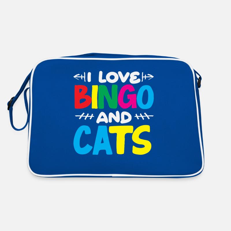 Joueurs de bingo - J’aime le bingo et les chats Sac Retro