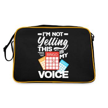 Bingo Voice Don't Shout - Retro Bag - black/gold - Back