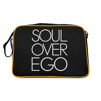 Citation de spiritualité inspirante de l’âme sur l’ego - Sac Retro - noir/or - Dos