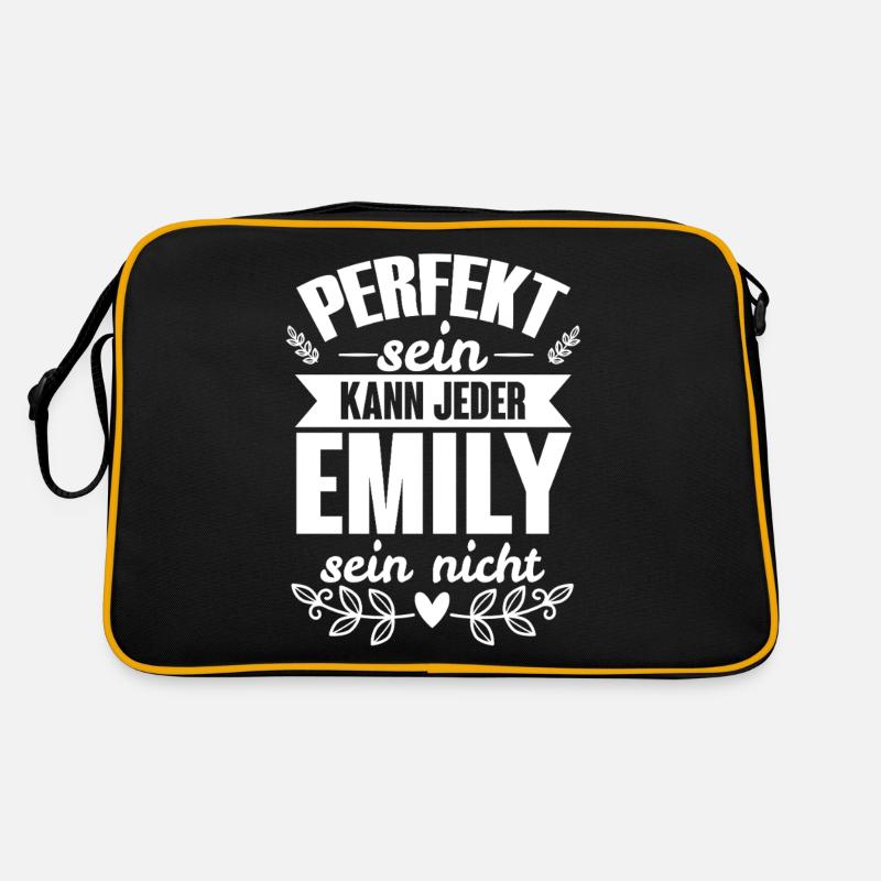 Emily - Perfekt Sein Kann Jeder Emily Sein Nicht Retro Tasche