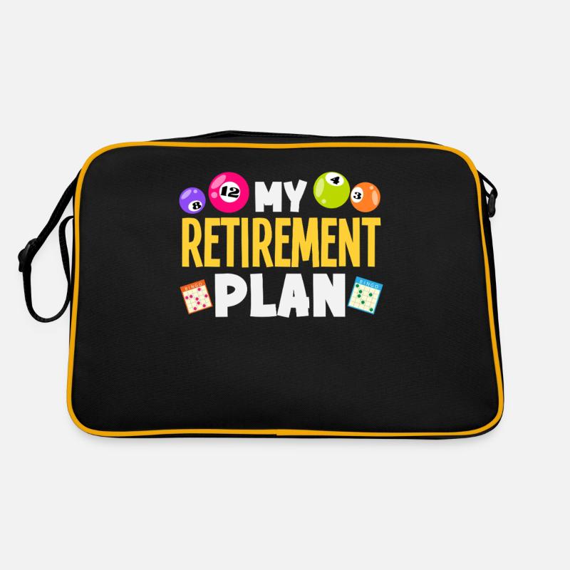 Bingo Mon plan de retraite Humour Sac Retro