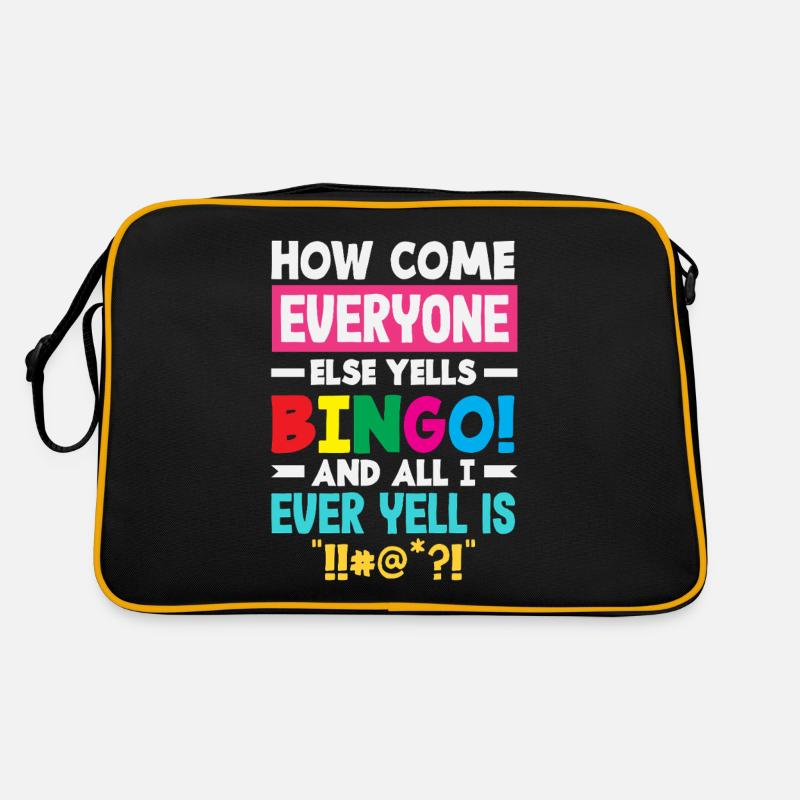 Warum Ruft Jeder Bingo Und Ich Schimpfe Retro Tasche