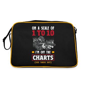 Cat Fat Fat Cat Humor Meme - Retro Bag - black/gold - Back